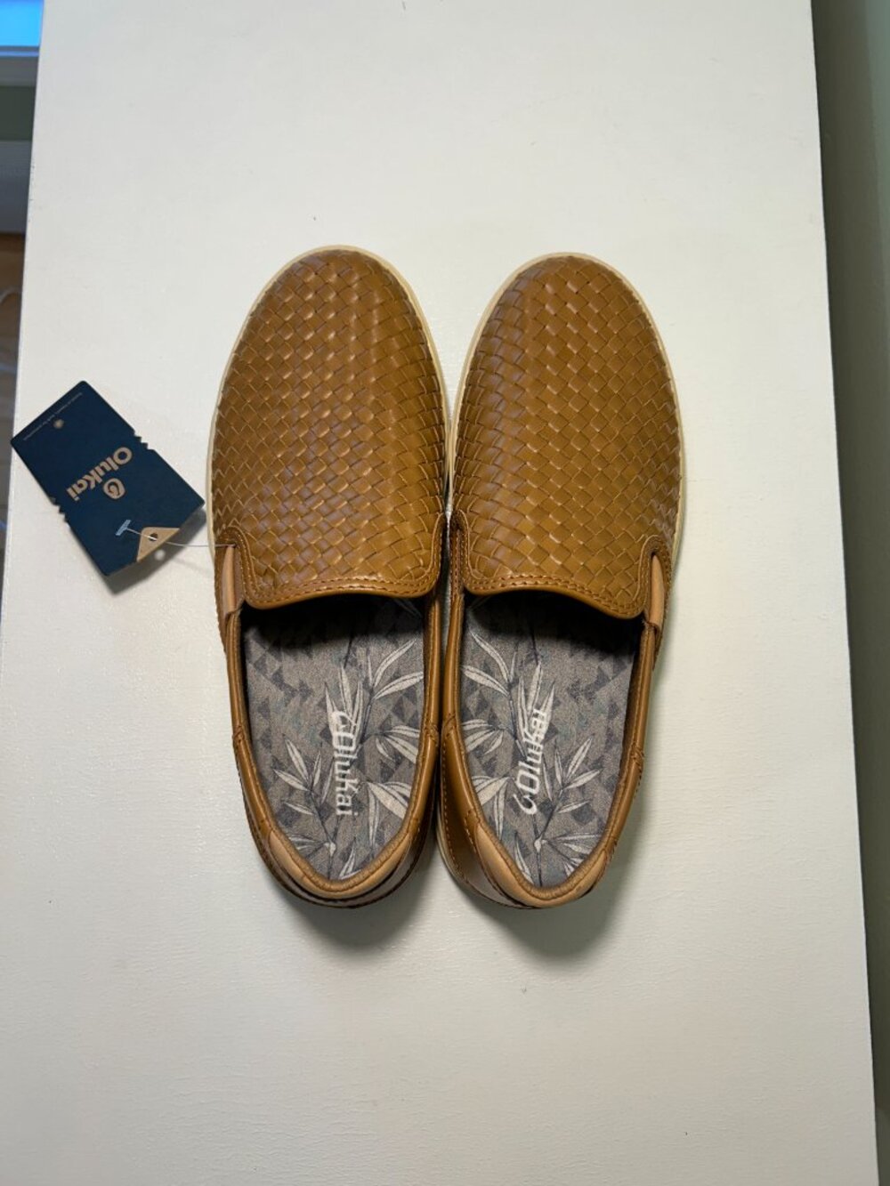 Olukai Men's Lae‘ahi Lauhala Woven Leather Shoes - Picture 11 of 15